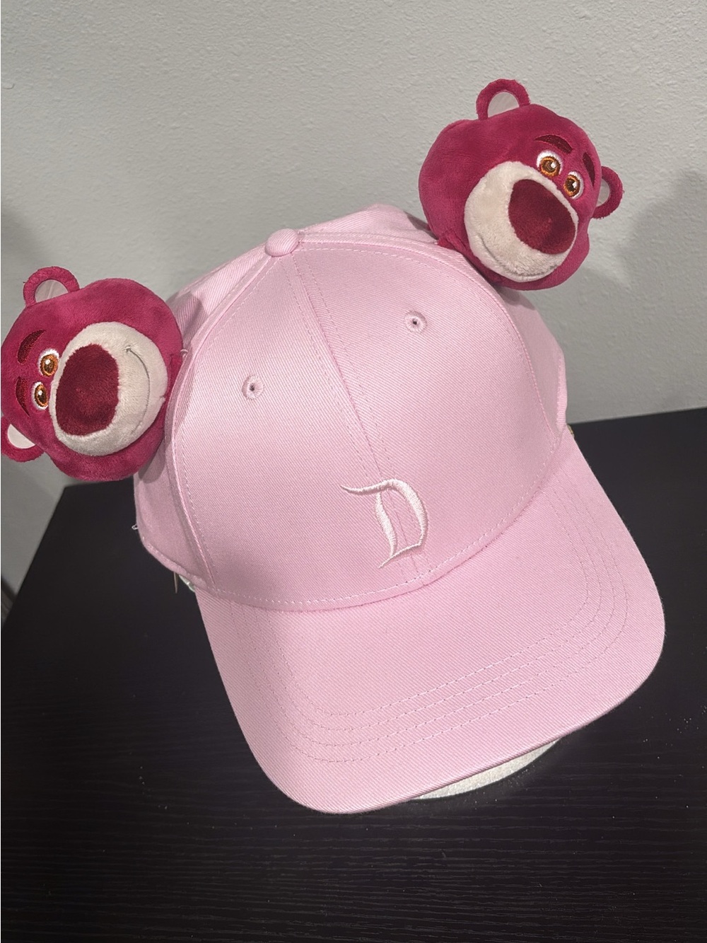 Disneyland Pink Customizable Cap with Lotso Plushies - NWT!!
